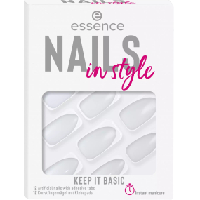 Essence Nails In Style umělé nehty 15 Keep It Basic 12 kusů