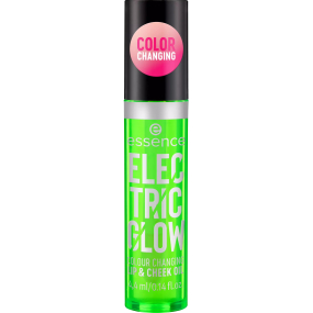 Essence Electric Glow barvu měnící olej na rty a tváře 4,4 ml