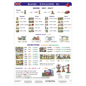 Ditipo Basic English II naučná tabule angličtiny A4 21,4 x 30 x 0,1 cm