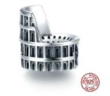 Charm Sterlingové stříbro 925 Řím Koloseum, korálek na náramek cestování