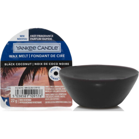 Yankee Candle Black Coconut - Černý kokos vonný vosk do aromalampy 22 g
