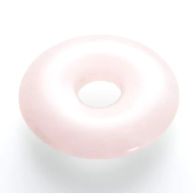 Růženín Donut přírodní kámen 30 mm, kámen lásky