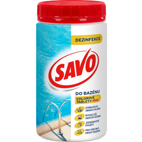 Savo Mini Chlorové tablety do bazénu dezinfekce 800 g