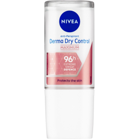 Nivea Derma Dry Control Maximum kuličkový antiperspirant roll-on pro ženy 50 ml