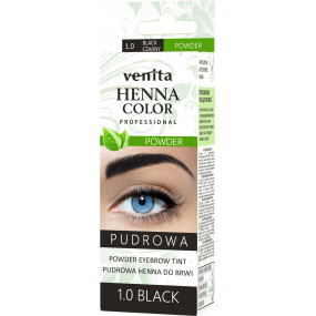 Venita Henna Color Powder barvící prášek na obočí 1.0 Černá 4 g
