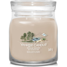 Yankee Candle Seaside Woods - Přímořské dřeva vonná svíčka Signature střední sklo 2 knoty 368 g