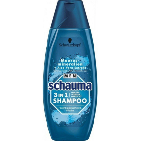 Schauma Men Sea Minerals 3v1 šampon na vlasy, tvář i tělo pro muže 400 ml