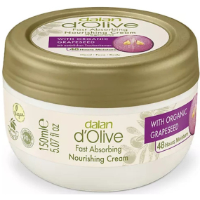 Dalan d Olive Nourishing Cream hydratační krém na ruce a tělo s extraktem z hroznových jader 150 ml