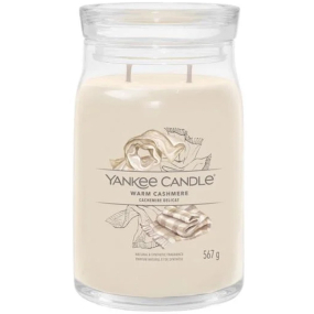 Yankee Candle Warm Cashmere - Hřejivý kašmír vonná svíčka Signature velká sklo 2 knoty 567 g