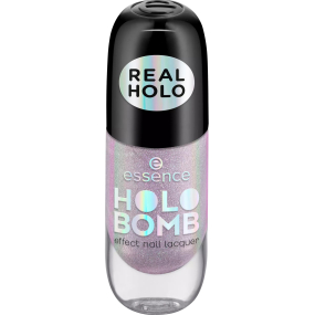 Essence Holo Bomb lak na nehty s holografickým efektem 05 Holo Me Tight 8 ml