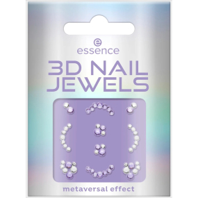 Essence 3D Jewels nálepky na nehty kamínky 01 Future Reality 10 kusů