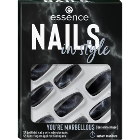 Essence Nails In Style umělé nehty 17 You're Marbellous 12 kusů
