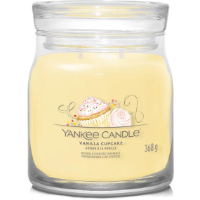 Yankee Candle Vanilla Cupcake - Vanilkový košíček vonná svíčka Signature střední sklo 2 knoty 368 g