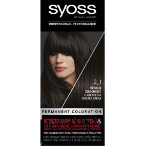 Syoss Professional barva na vlasy 2-1 Přírodní černohnědý