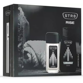 Str8 Rise parfémovaný deodorant sklo 85 ml + sprchový gel 250 ml, kosmetická sada pro muže
