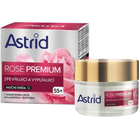 Astrid Rose Premium 55+ zpevňující a vyplňující noční krém pro zralou pleť 50 ml