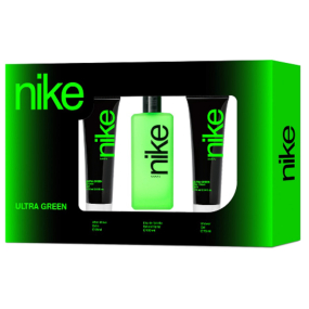 Nike Ultra Green Man toaletní voda 100 ml + voda po holení 75 ml + sprchový gel 75 ml, dárková sada pro muže