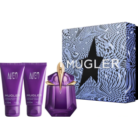 Thierry Mugler Alien parfémovaná voda pro ženy 30 ml + tělové mléko 50 ml + sprchový gel 50 ml, dárková sada pro ženy