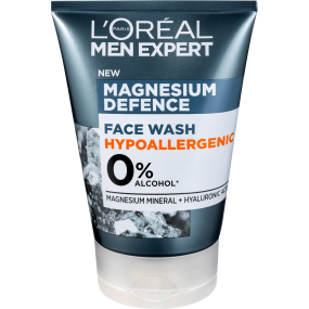 Loreal Paris Men Expert Magnesium Defence hypoalergenní čistící pleťový gel pro muže 100 ml
