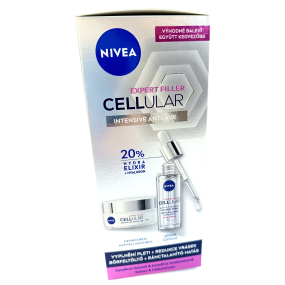 Nivea Cellular Expert Filler hyaluronové sérum pro všechny typy pleti 30 ml + OF15 denní krém proti stárnutí 50 ml, duopack
