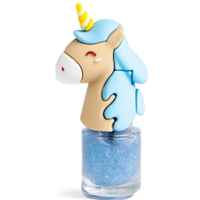 Martinelia Unicorn lak na nehty modrá se třpytkami pro děti 34 g