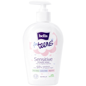 Bella For Teens Sensitive intimní mycí emulze pro dívky 300 ml pumpička