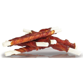 KidDog Rawhide chewing rolls kachní maso na buvolí tyčince, masová pochoutka pro psy 8 mm 500 g