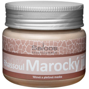 Saloos Bio 100% Marocký jíl tělová a pleťová maska 200 g