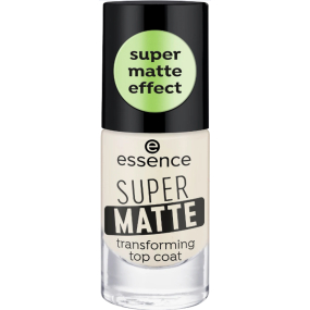 Essence Super Matte krycí lak na nehty 8 ml