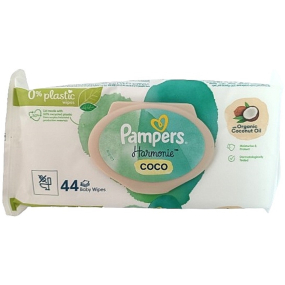 Pampers Harmonie Coco čistící vlhčené ubrousky pro děti 44 kusů
