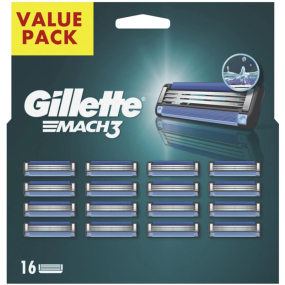 Gillette Mach3 náhradní hlavice 16 kusů, pro muže
