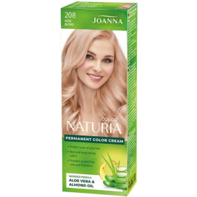 Joanna Naturia barva na vlasy s mléčnými proteiny 208 Růžový blond