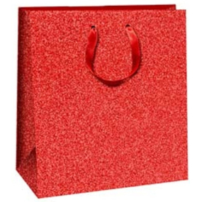 Ditipo Dárková papírová taška 20 x 8 x 20 cm Červená