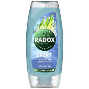 Radox Sport Citronová tráva a mořská sůl sprchový gel pro ženy 225 ml