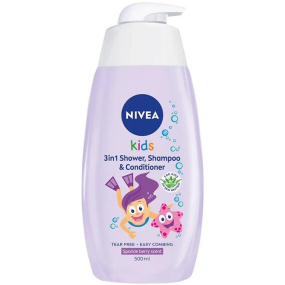 Nivea Kids Magic berry scent 3v1 sprchový gel + šampon + kondicionér pro holky 500 ml