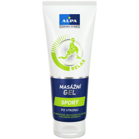 Alpa Sport Star Relax Sport po výkonu masážní gel s mentolem, methylsalicylátem a bylinný extrakty 210 ml