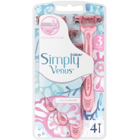 Gillette Venus Simply 3 břitá pohotová holítka 4 kusy pro ženy
