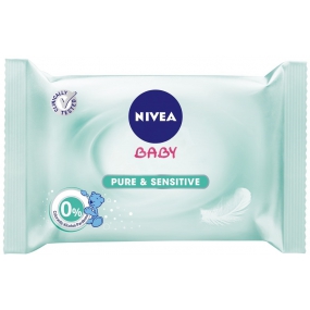 Nivea Baby Pure & Sensitive čisticí ubrousky pro citlivou pokožku pro děti 63 kusů
