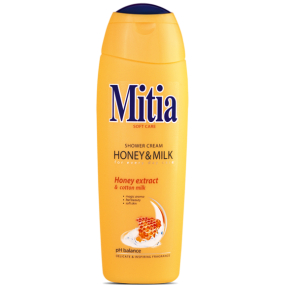 Mitia Soft Care Honey & Milk s medovými extrakty sprchový gel 400 ml