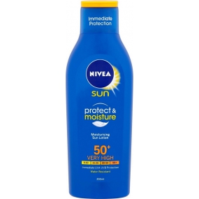 Nivea Sun Protect & Moisture OF50+ hydratační mléko na opalování 200 ml