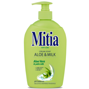 Mitia Soft Care Aloe & Milk tekuté mýdlo dávkovač 500 ml