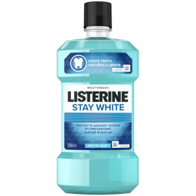 Listerine Stay White Arctic Mint ústní voda pro bílé zuby 500 ml