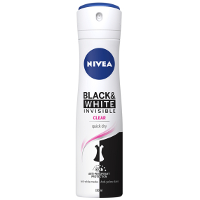 Nivea Invisible Black & White Clear antiperspirant deodorant sprej pro ženy 150 ml