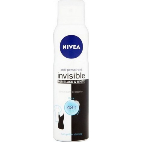 Nivea Invisible Black & White Pure antiperspirant deodorant sprej pro ženy 150 ml