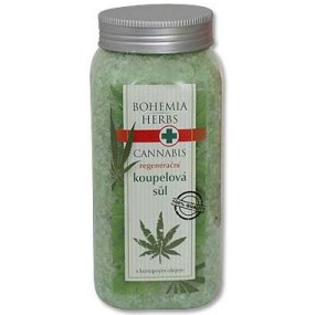 Bohemia Gifts Cannabis Konopný olej regenerační sůl do koupele 900 g