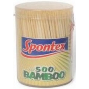 Spontex Párátka bambusová 500 kusů dóza