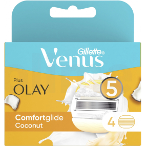 Gillette Venus Plus Olay Coconut náhradní hlavice 4 kusy pro ženy