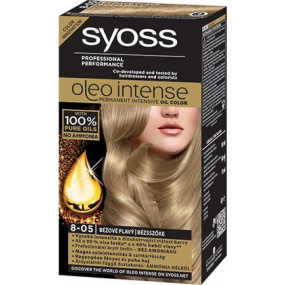 Syoss Oleo Intense Color barva na vlasy bez amoniaku 8-05 Béžově plavý