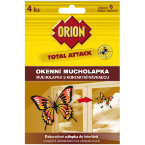 Orion Total Attack okenní mucholapka s kontaktní návnadou 4 kusy