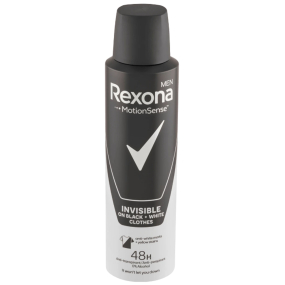 Rexona Men Invisible On Black + White Clothes antiperspirant deodorant sprej pro muže 150 ml